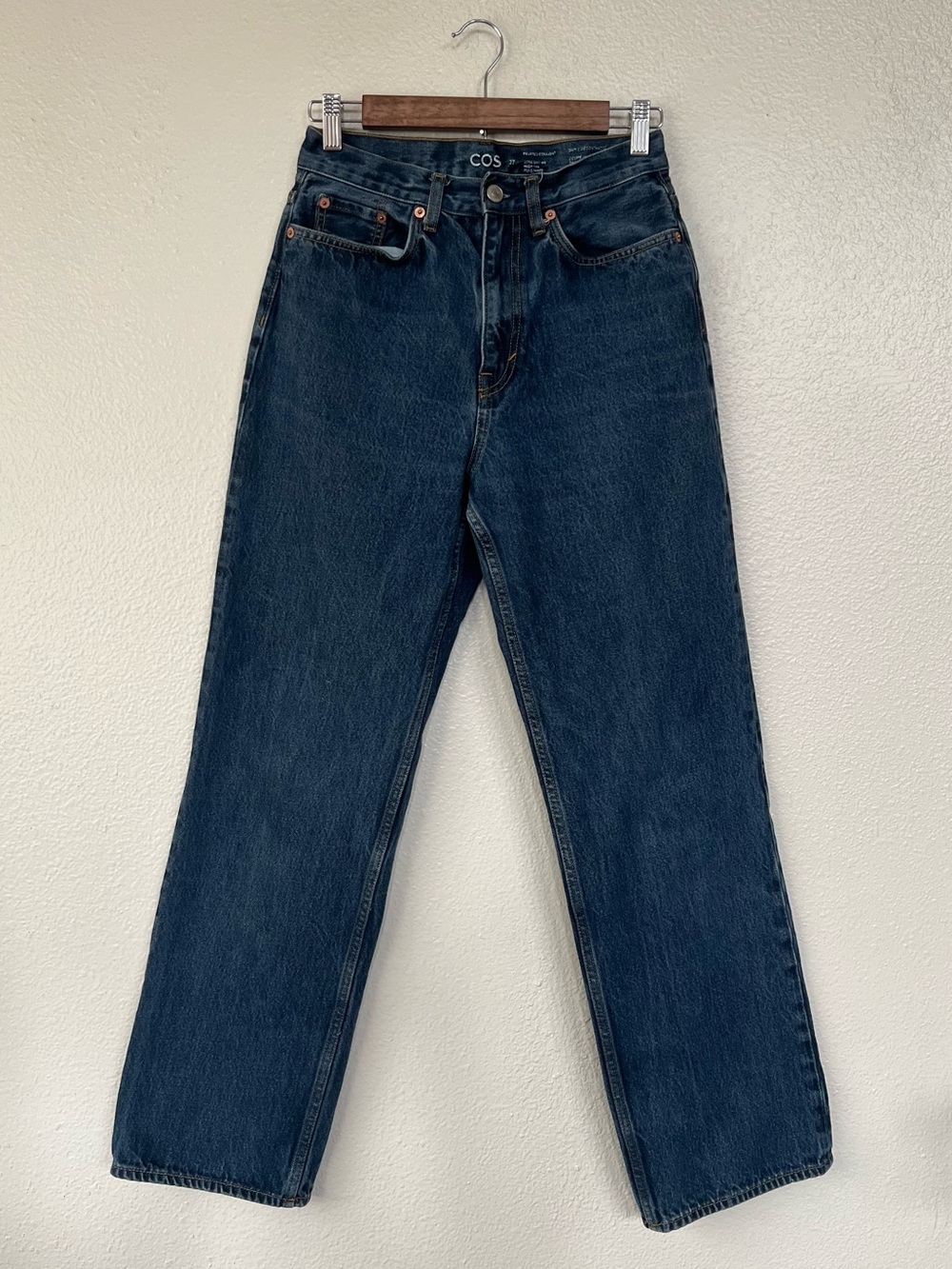 COS High-Rise Straight Denim Jeans size 27